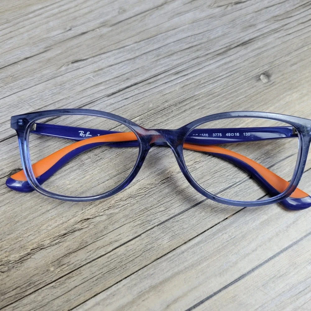 Ray-Ban Eyeglasses RB1586 3775 Blue Orange Kids 49-16-130